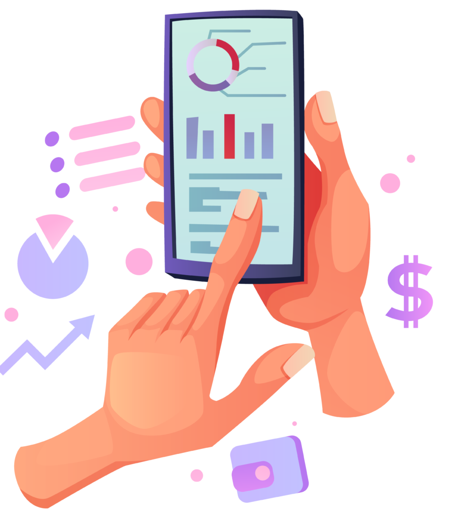 hand-uses-smartphone-3 application finance charts